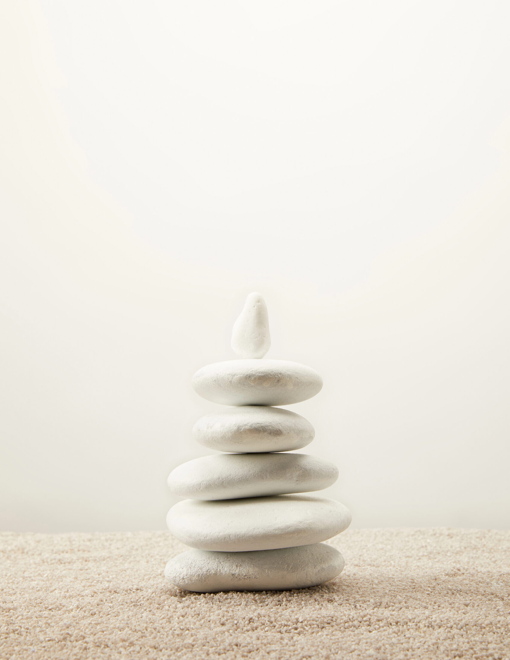 Stacked stones for meditation